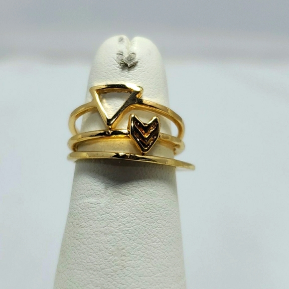 2 packs of geo midi ring set 7 on a card - Picture 3 of 5